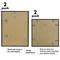 Americanflat Set of 4 Picture Frames - Gallery Wall Frame Set with Two 14x14 Frames with 4x6 Mats and Two 14x18 Frames with 5x7 Mats - Black